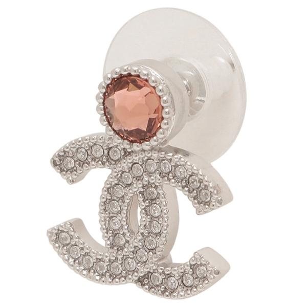 シャネル ピアス ココマーク CCマーク ホワイト ピンク レディース CHANEL ABG156 B21261 U2311の画像