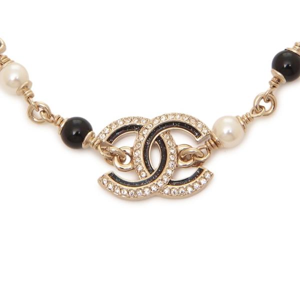 シャネル ブレスレット ココマーク CCマーク ゴールド ブラック レディース CHANEL ABG394 B21902 U3574の画像