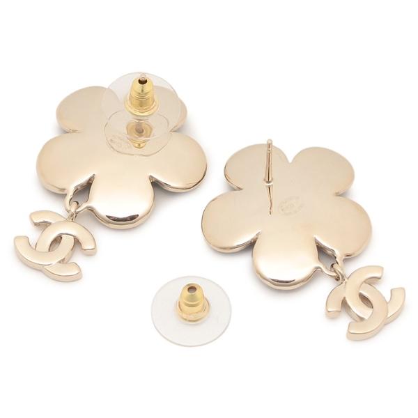CHANEL（シャネル） ピアス デニム フラワーモチーフ 花 CCマーク ココ