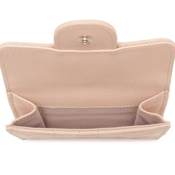 シャネル 三つ折り財布 マトラッセ ミニ財布 CCマーク ココマーク ベージュ レディース CHANEL AP0230 B10583 U3654の画像