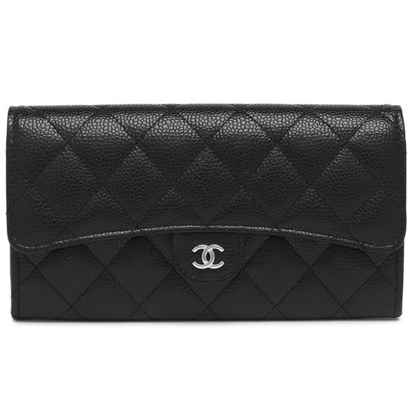 CHANEL（シャネル） 長財布 マトラッセ ココマーク シルバー金具