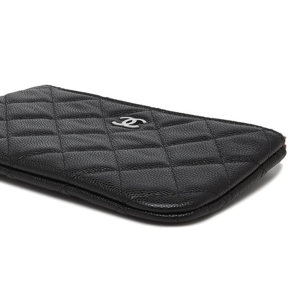 CHANEL シャネル ポーチ マトラッセ ブラック レディース AP4020