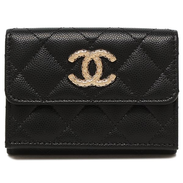 CHANEL シャネル 三つ折り財布 マトラッセ コンパクトウォレット CHANEL シャネル 三つ折り財布 マトラッセ コンパクトウォレット