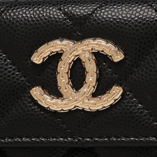 CHANEL シャネル 三つ折り財布 マトラッセ コンパクトウォレット CHANEL シャネル 三つ折り財布 マトラッセ コンパクトウォレット
