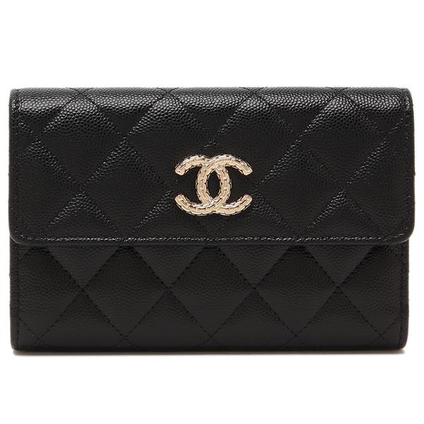 CHANEL シャネル 三つ折り財布 マトラッセ ミディアムウォレット CHANEL シャネル 三つ折り財布 マトラッセ ミディアムウォレット