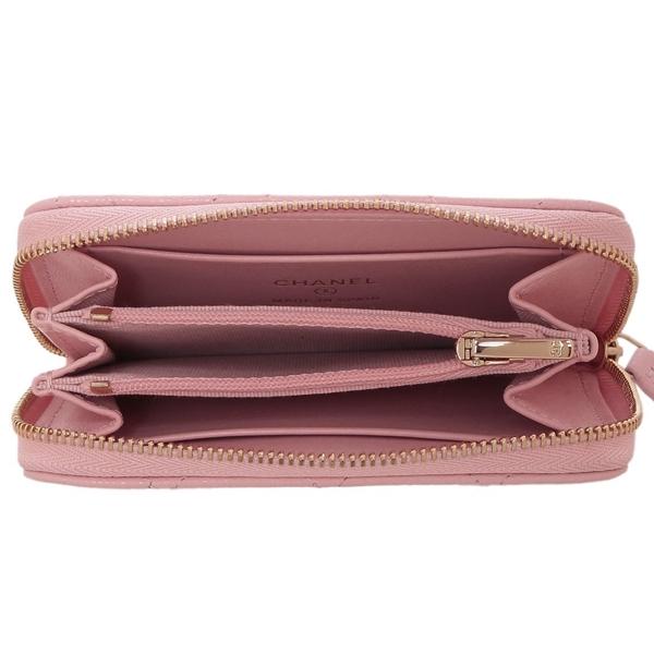 シャネル 小銭入れ コインケース マトラッセ ココマーク CCマーク ピンク レディース CHANEL AP4817 B21476 U2360の画像