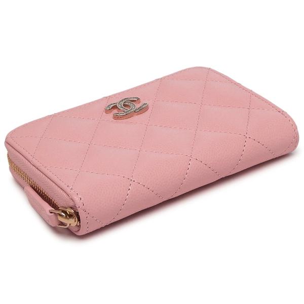 シャネル 小銭入れ コインケース マトラッセ ココマーク CCマーク ピンク レディース CHANEL AP4817 B21476 U2360の画像