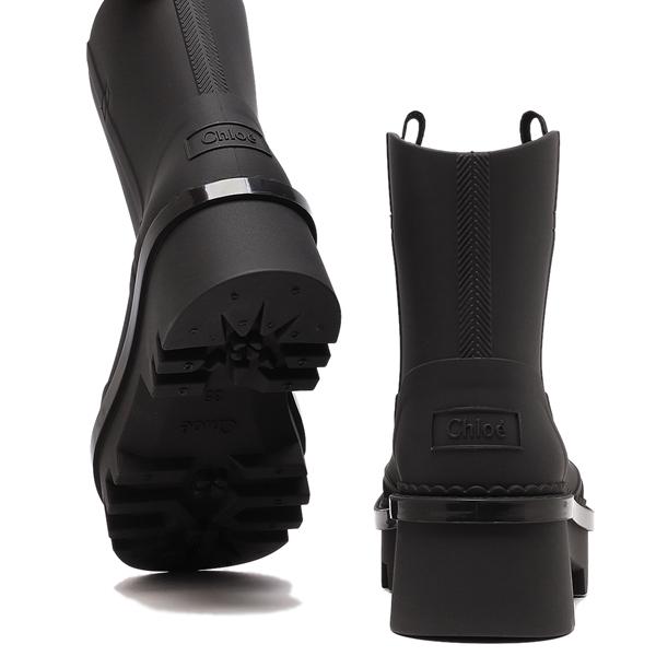 Chloe（クロエ） ブーツ レイナ レインブーツ ブラック レディース