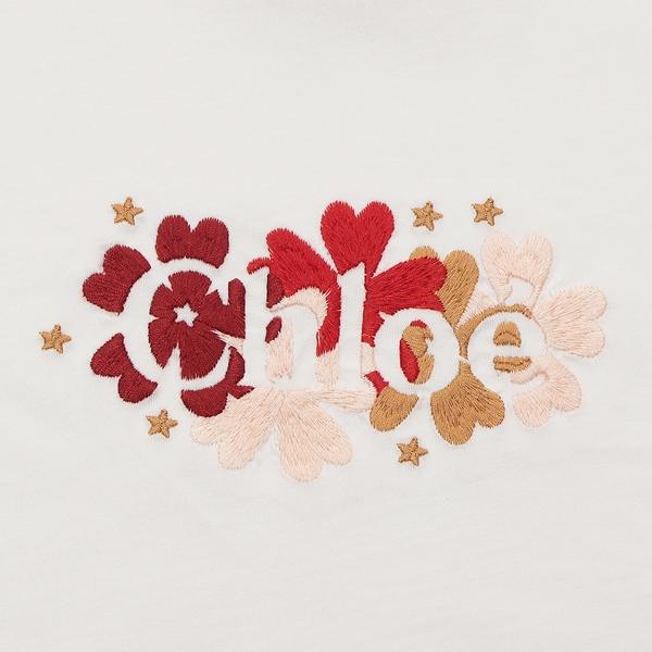 クロエ Tシャツ・カットソー キッズ ホワイト ガールズ CHLOE C15E34 117｜axes｜06