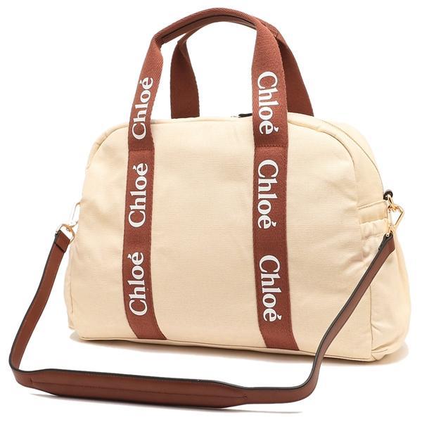 クロエ ボストンバッグ ショルダーバッグ マザーズバッグ チェンジングバッグ ベージュ ブラウン レディース CHLOE C20190 148 A4対応の画像