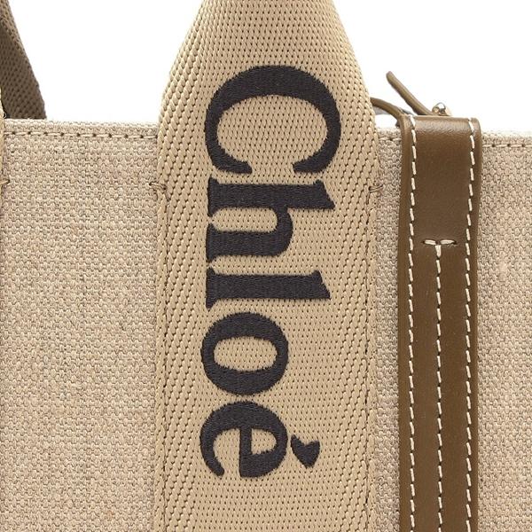 Chloe クロエ ショルダーバッグ ハンドバッグ ウッディ ベージュ