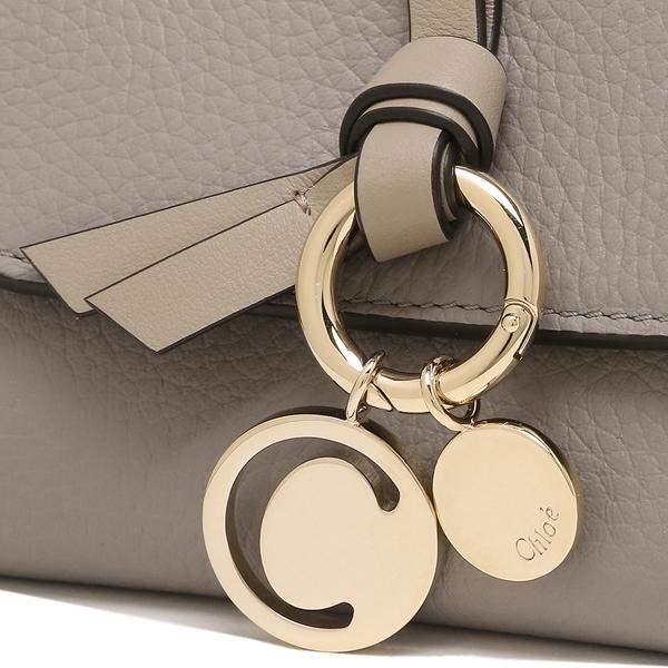 Chloe（クロエ） 三つ折り財布 アルファベット ミニ財布 グレー