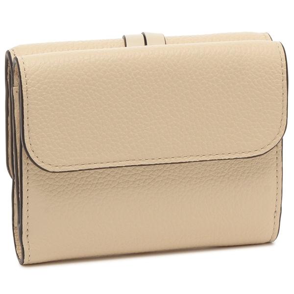 クロエ 三つ折り財布 アルファベット ベージュ レディース CHLOE CHC21WP945 F57 24Qの画像