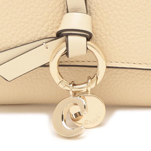 クロエ 三つ折り財布 アルファベット ベージュ レディース CHLOE CHC21WP945 F57 24Qの画像