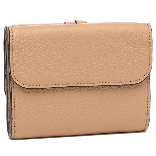 Chloe（クロエ） 三つ折り財布 アルファベット ミニ財布 ブラウン