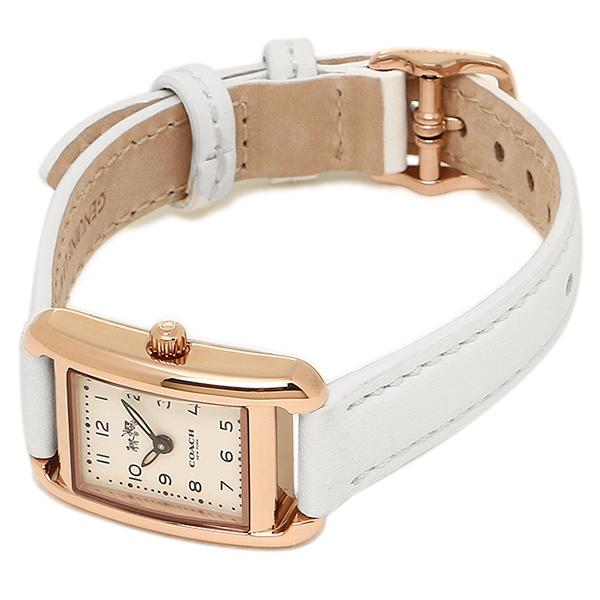 ☆超美品☆COACH リズ ウォッチ クォーツ 腕時計 24mm レディース　白 ☆超美品☆COACH リズ ウォッチ クォーツ 腕時計 24mm レディース 白