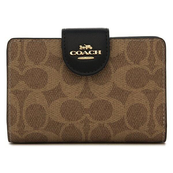 半額以下 COACH 折り財布 ペインテッド ドット コーテッドキャンパス COACH（コーチ） アウトレット 二つ折り財布 シグネチャー コーテッド