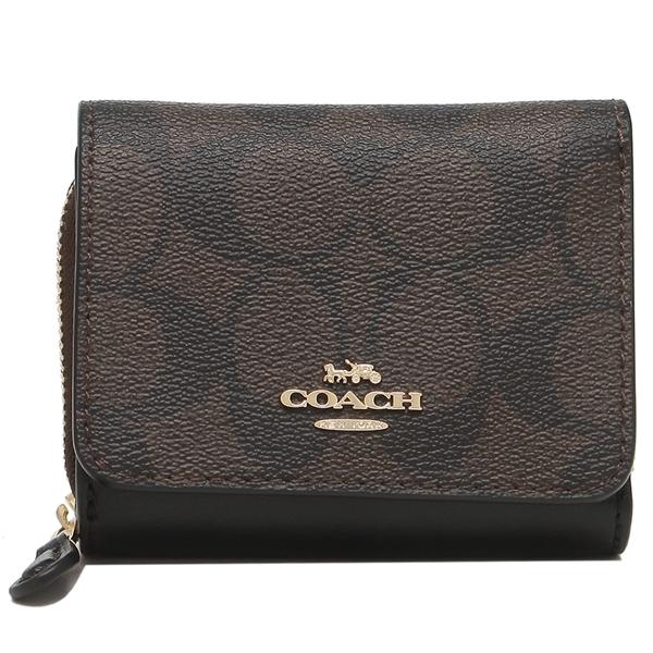 COACH（コーチ） 三つ折り財布 シグネチャー ミニ財布 レディース