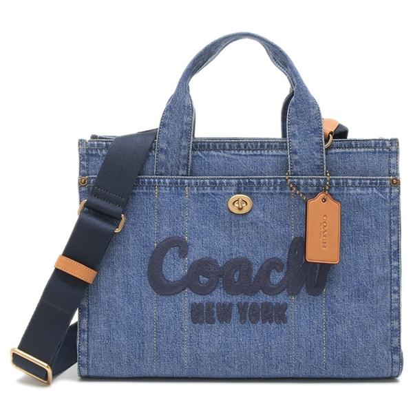 COACH コーチ トートバッグ カーゴトート ブルー レディース