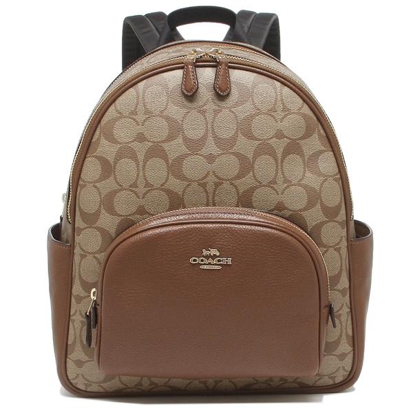 COACH コーチ リュック バックパック シグネチャー ベージュ