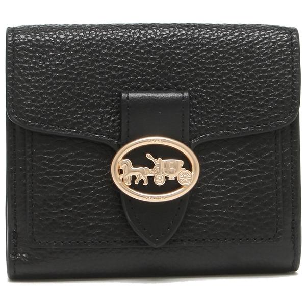 P10 還元 4 18 時 24時 コーチ 二つ折り財布 アウトレット ジョージア ミニ財布 ブラック レディース Coach 6654 Imblk Co F6654 Imblk Axes 通販 Yahoo ショッピング