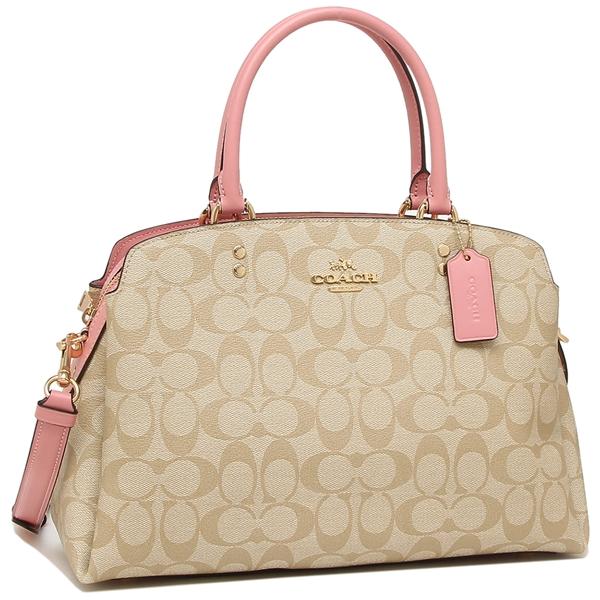 P10 還元 8 4 18 00まで コーチ Coach ハンドバッグ ショルダーバッグ シグネチャー ベージュ ピンク レディース Imsdj アウトレット Co F Imsdj Axes アクセス Yahoo 店 通販 Yahoo ショッピング