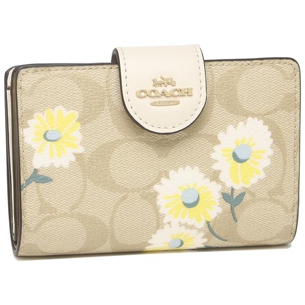 魅力的な コーチ アウトレット 二つ折り財布 シグネチャー ベージュ ホワイト レディース Coach C3375 Imotv New限定品 Www Ladislexia Net