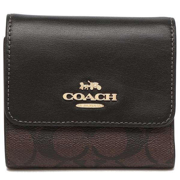 COACH（コーチ） アウトレット 三つ折り財布 シグネチャー ミニ財布