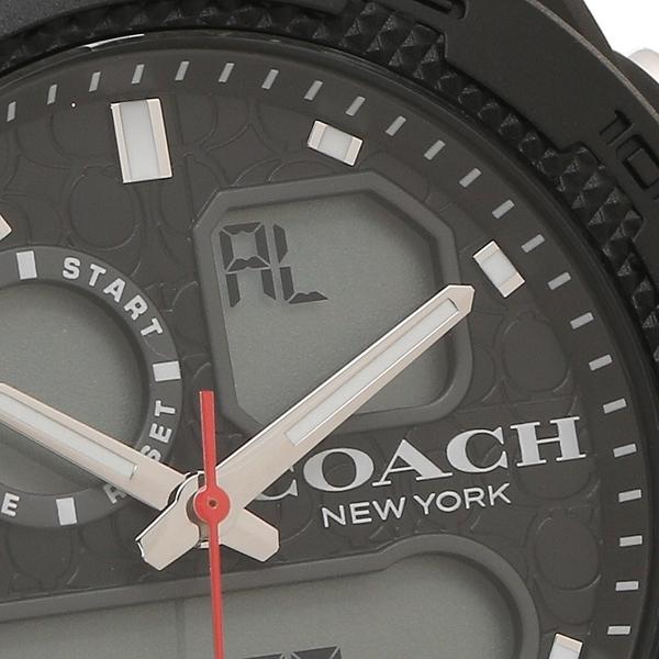 P10 還元 4 15 時 24時 コーチ 時計 アウトレット 45mm ブラック カーキ Coach W1685 Co W1685 Grn Axes 通販 Yahoo ショッピング