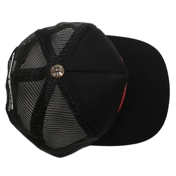 クロムハーツ 帽子 ブラック レッド メンズ CHROME HEARTS 106010 BKRの画像