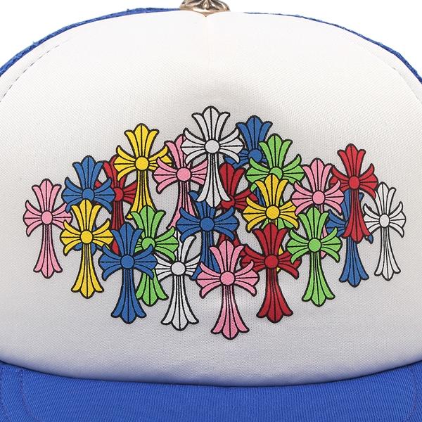 クロムハーツ帽子 CHROME HEARTS クロムハーツ 帽子 メッシュキャップ ブルー