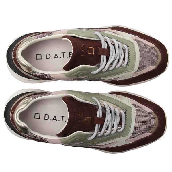 D.A.T.E. デイト スニーカー フーガ ブラウン マルチカラー レディース