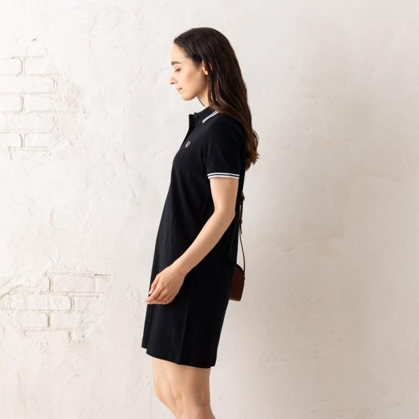 フレッドペリー ワンピース ツインティップ ブラック レディース FRED PERRY D3600 350_2
