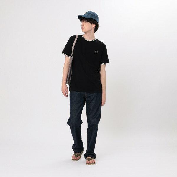 フレッドペリー Tシャツ カットソー ツイン ティップTシャツ クルーネック メンズ FRED PERRY M1588 TWIN TIPPED T SHIRTの画像