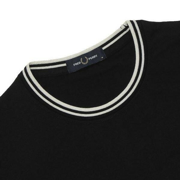 フレッドペリー Tシャツ カットソー ツイン ティップTシャツ クルーネック メンズ FRED PERRY M1588 TWIN TIPPED T SHIRTの画像