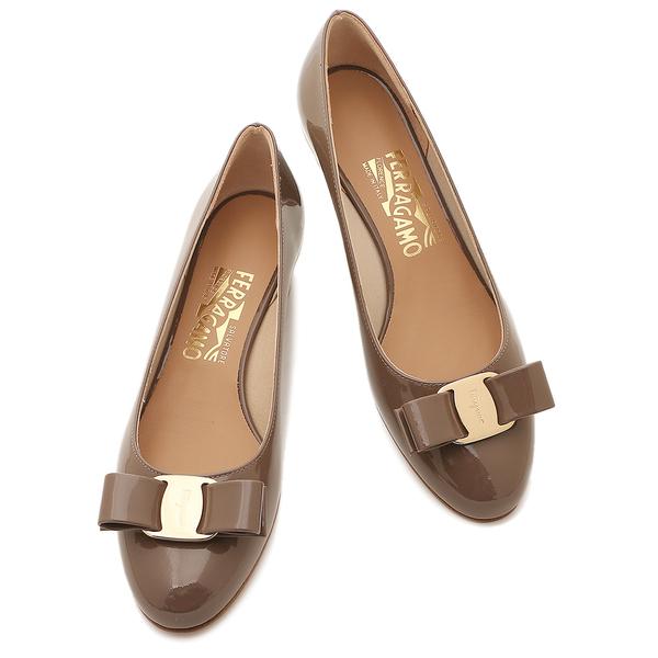 FERRAGAMO（フェラガモ） パンプス ヴァラ ブラウン レディース