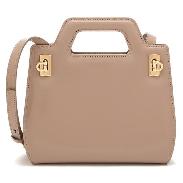 フェラガモ ハンドバッグ ショルダーバッグ ワンダ 2WAY ミニバッグ ベージュ レディース FERRAGAMO 213485 762495の画像