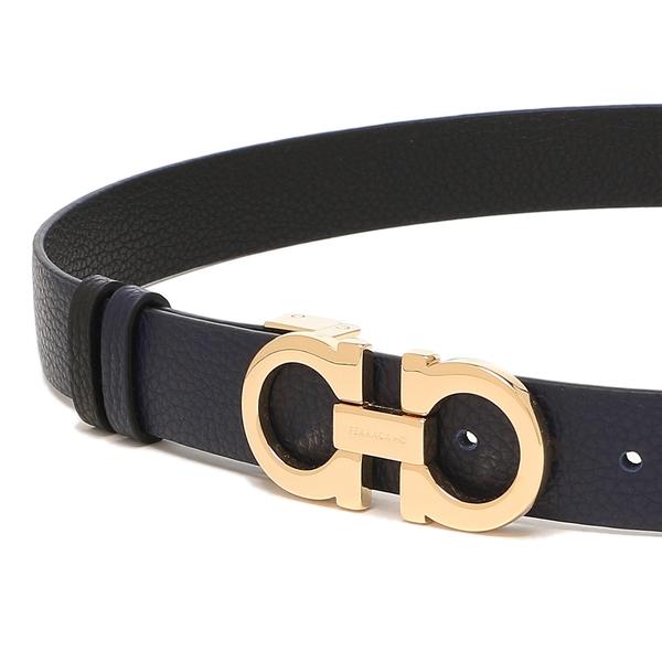 【！年末限定価格！】Ferragamo 黒レザー ゴールドバックル ベルト Amazon | [サルヴァトーレ フェラガモ] ベルト 679535 0644557