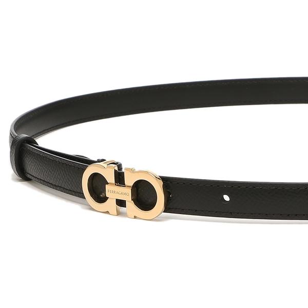 FERRAGAMO（フェラガモ） ベルト ガンチーニ ブラック レディース
