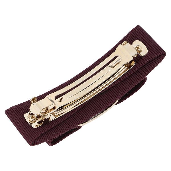 FERRAGAMO（フェラガモ） バレッタ ヴァラ リボン ワインレッド