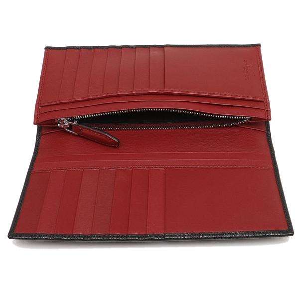 フェラガモ 長財布 メンズ FERRAGAMO 66A069 0686018 007 ブラック レッドの画像