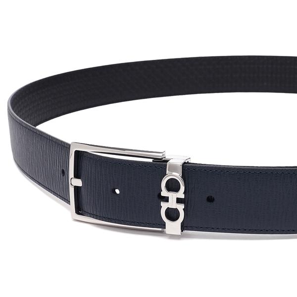 フェラガモ ベルト ダブルガンチーニ リバーシブル 黒 茶