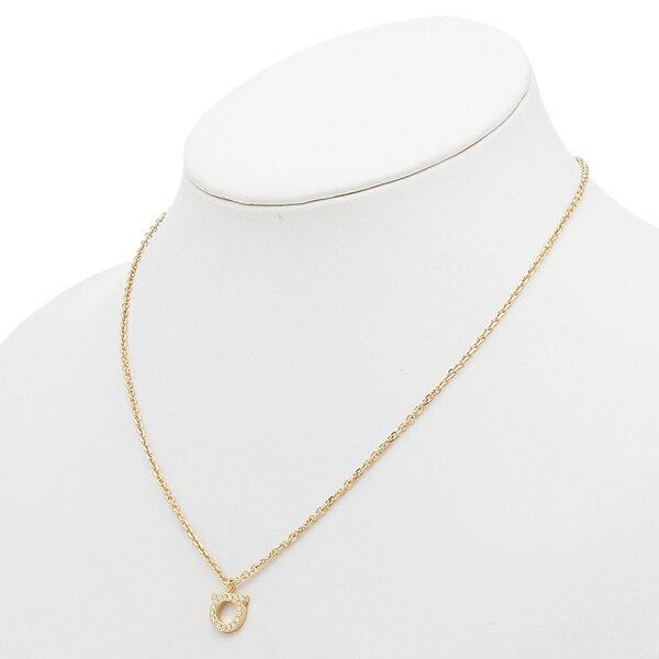 フェラガモ ネックレス アクセサリー レディース ガンチーニ GANCINO FERRAGAMO 760131 696654 ゴールド クリスタル_1