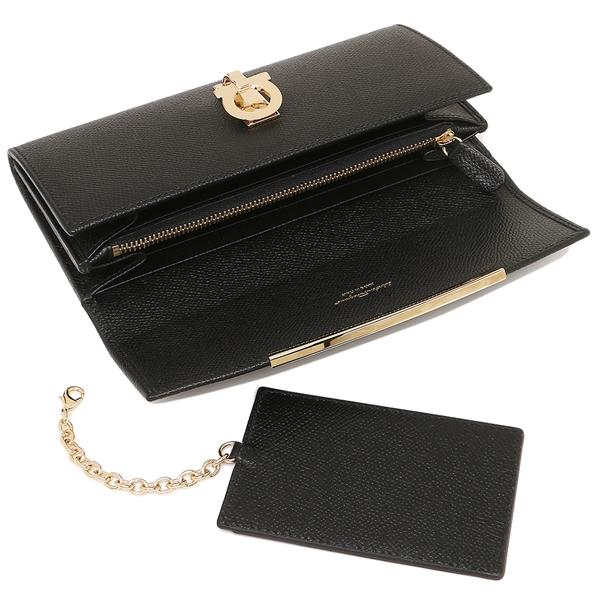 ☆新品同様☆フェラガモ☆長財布☆本革☆札入れ フェラガモ Ferragamo 財布 長財布 フラップ長財布 被せ蓋 小銭