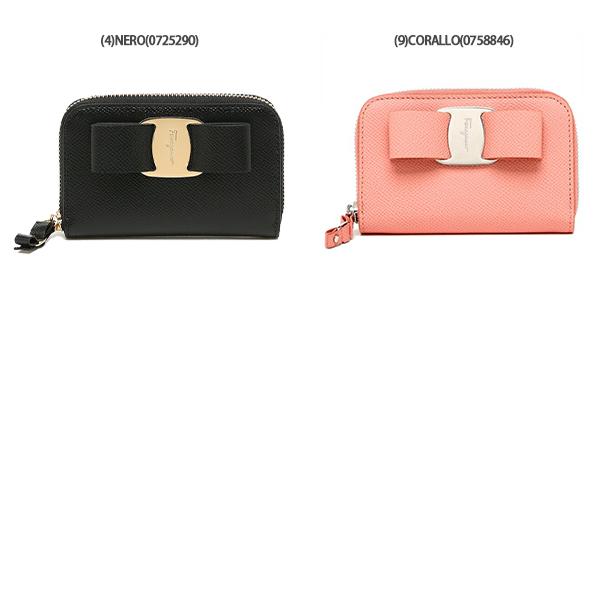 ご成約商品 フェラガモ ケース 財布 ヴァラ　リボン ラウンドファスナー FERRAGAMO（フェラガモ） カードケース 名刺入れ ヴァラ リボン