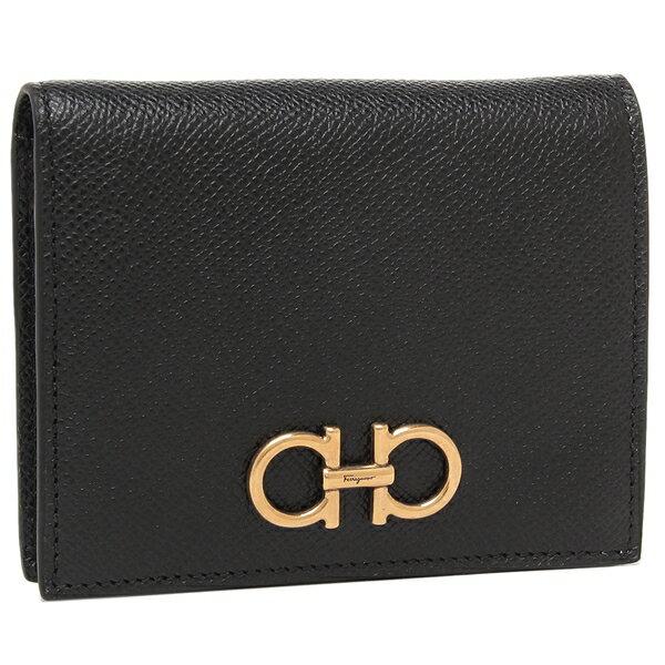 美品 FERRAGAMO フェラガモ 二つ折り財布 ガンチーニ 総柄 箱付き FERRAGAMO（フェラガモ） 財布 二つ折り財布 ミニ財布 ガンチーニ