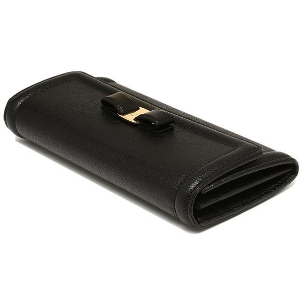 FERRAGAMO フェラガモ 長財布 ヴァラ リボン レディース 22D154