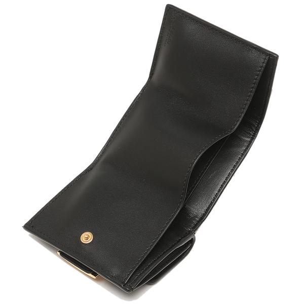 フェンディ 三つ折り財布 バゲット ミニ財布 ブラック レディース FENDI 8M0395 AAJD F0KURの画像
