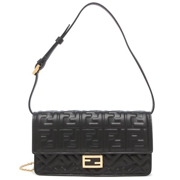 フェンディ ショルダーバッグ ハンドバッグ ブラック レディース FENDI 8M0498 AAJD F0KURの画像