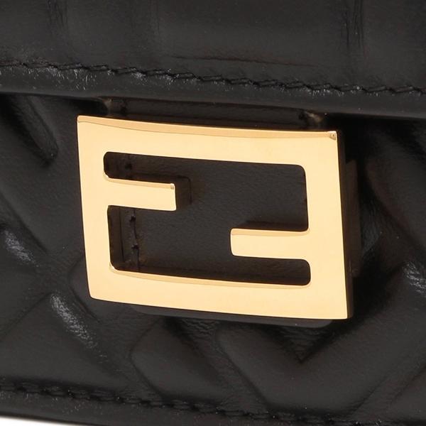 フェンディ ショルダーバッグ ハンドバッグ ブラック レディース FENDI 8M0498 AAJD F0KURの画像